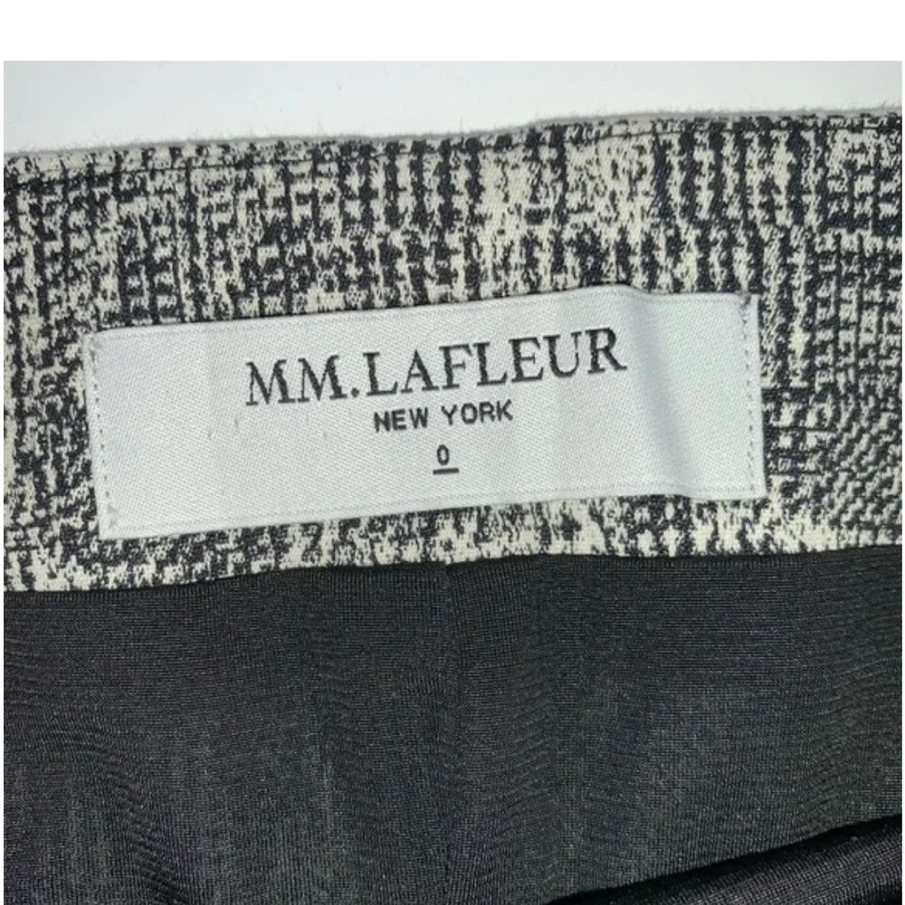 MM Lafleur Black and White Pencil Skirt Knee-Length Work - Picture 3 of 7